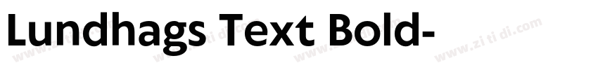 Lundhags Text Bold字体转换